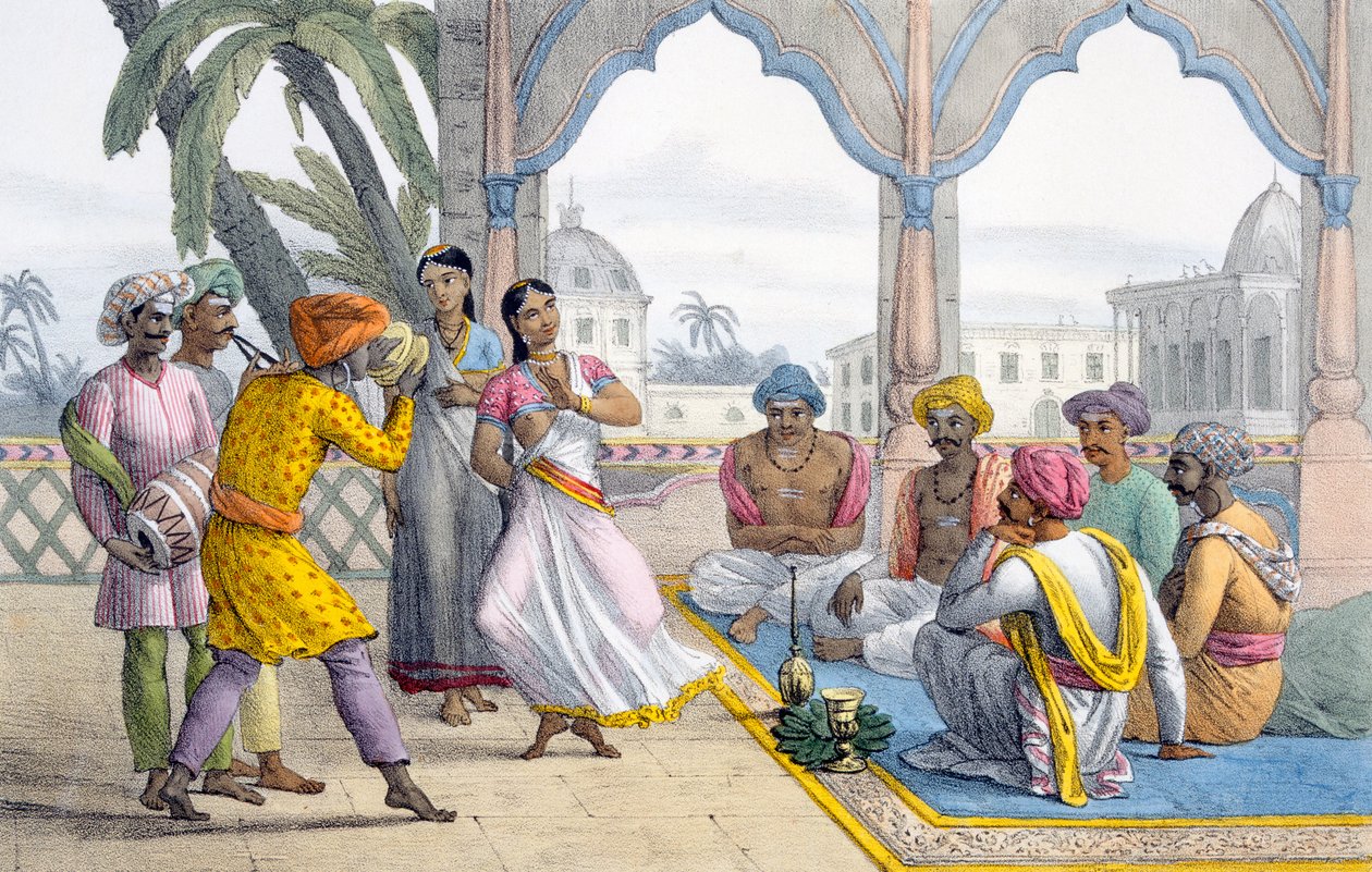 Dansende Bayaderes, 1827-35 af M.E. Burnouf