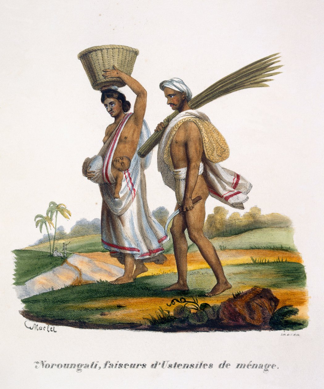Fremstillere af husgeråd, 1827-35 af M.E. Burnouf