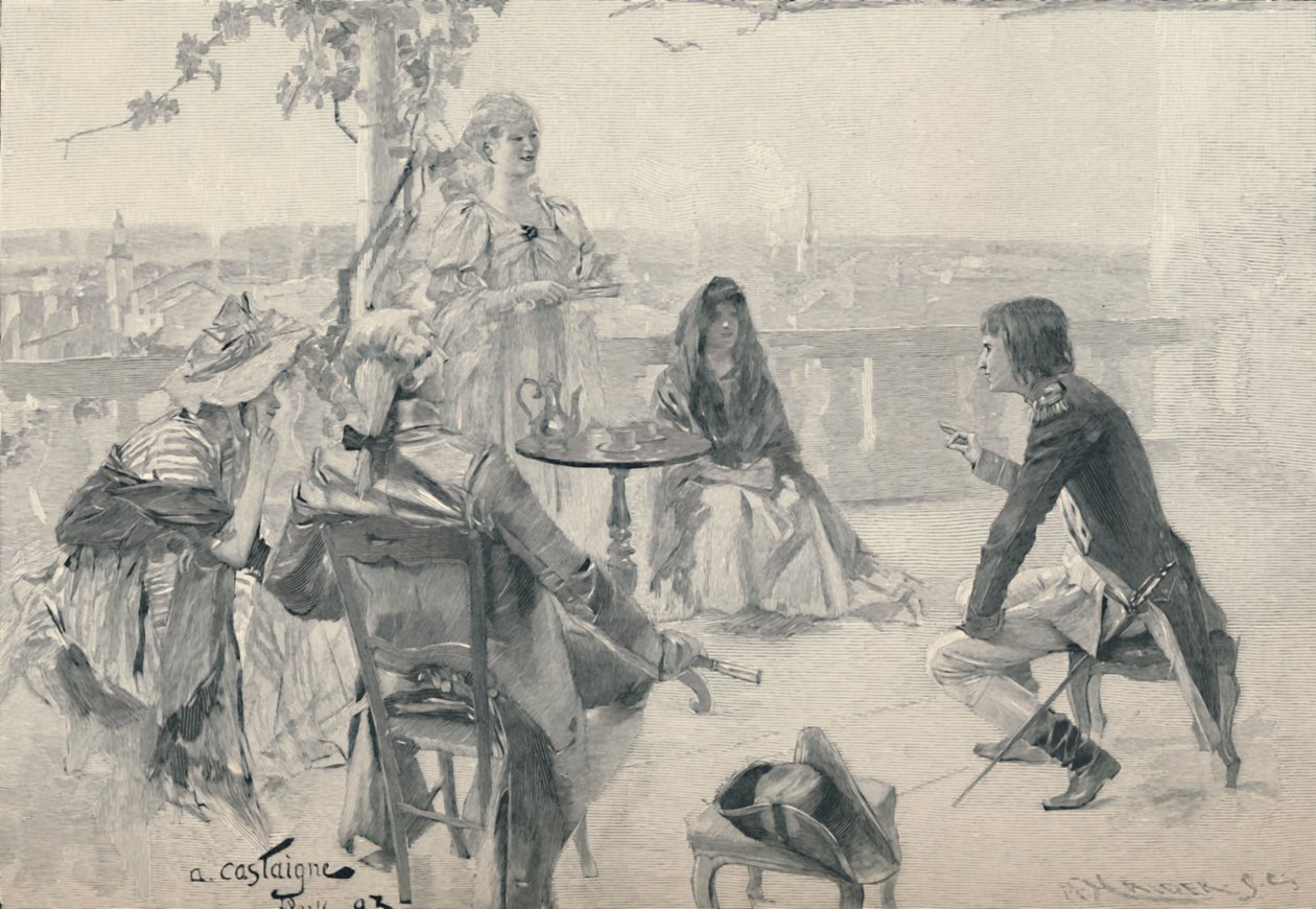 Napoleon i samfundet i Valence. 1785, 1896 af M. Haider