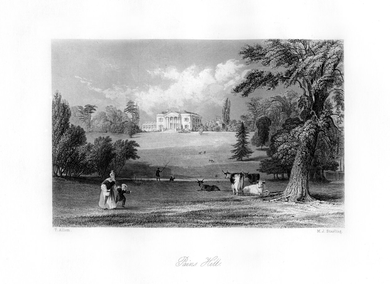 Pains Hill, Surrey, 1800-tallet. af M. J. Starling