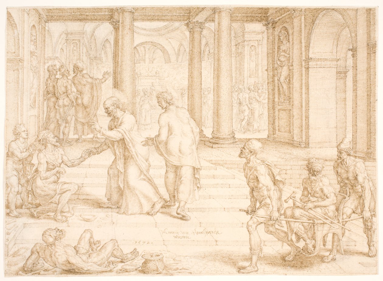 Peter helbreder en lam af Maarten van Heemskerck