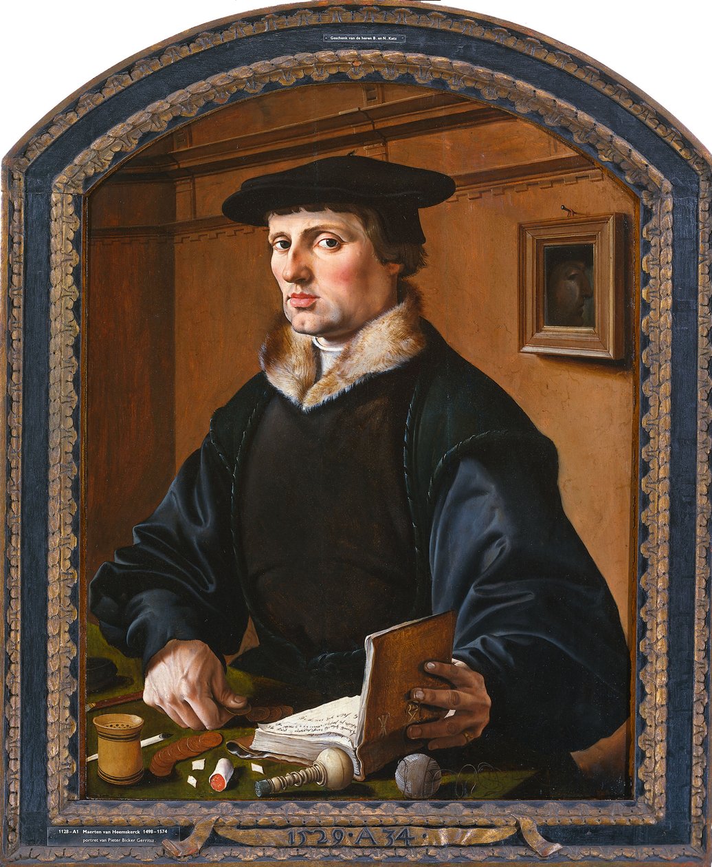 Portræt af en mand, 1529 af Maarten van Heemskerck