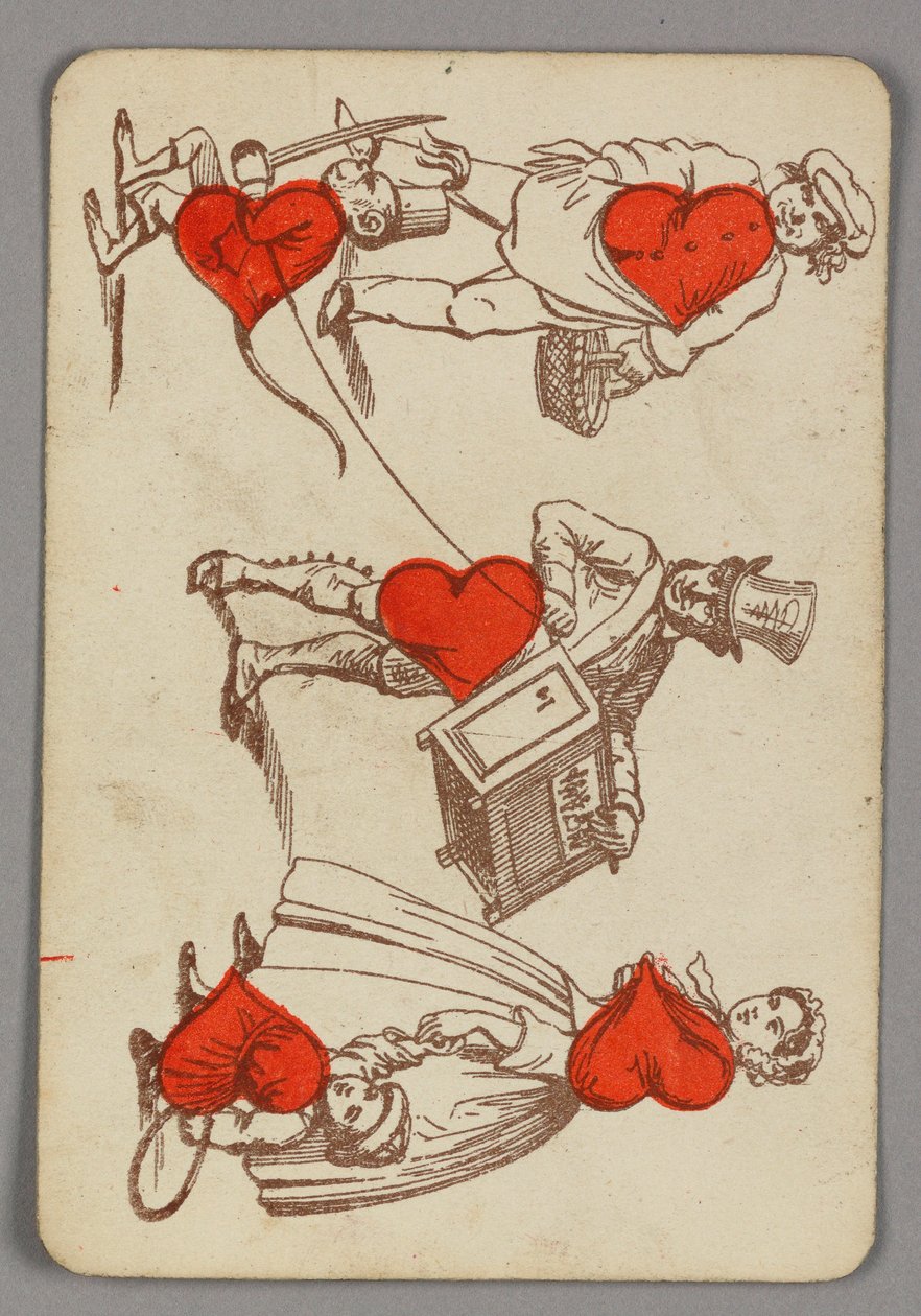 Spillekort, Five of Hearts af Made by B.P. Grimaud