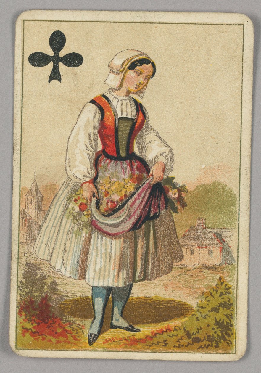 Spillekort, Queen of Clubs af Made by B.P. Grimaud