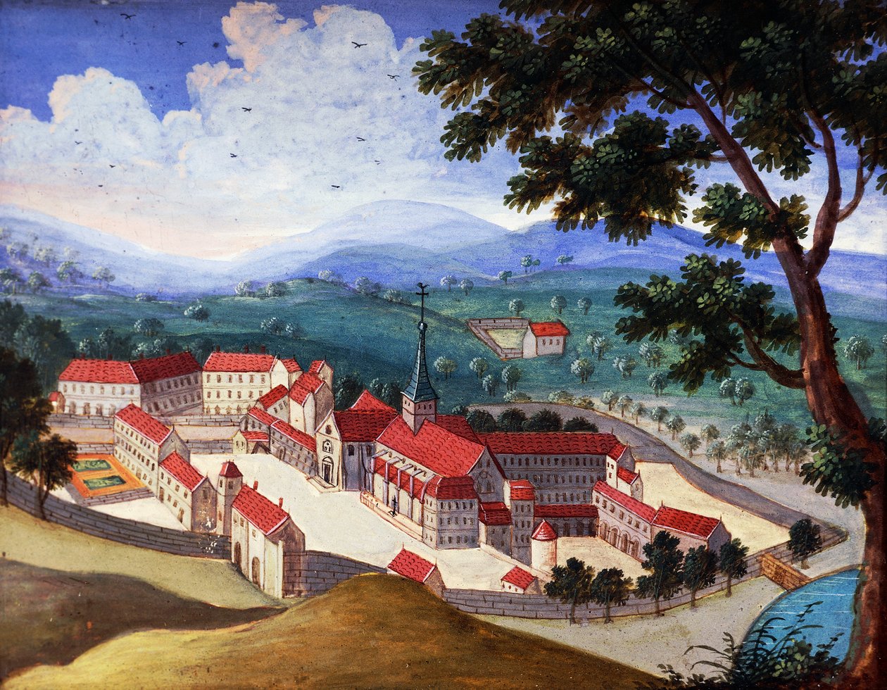 Port-Royal-des-Champs kloster af Madeleine (attr. to) Boullogne