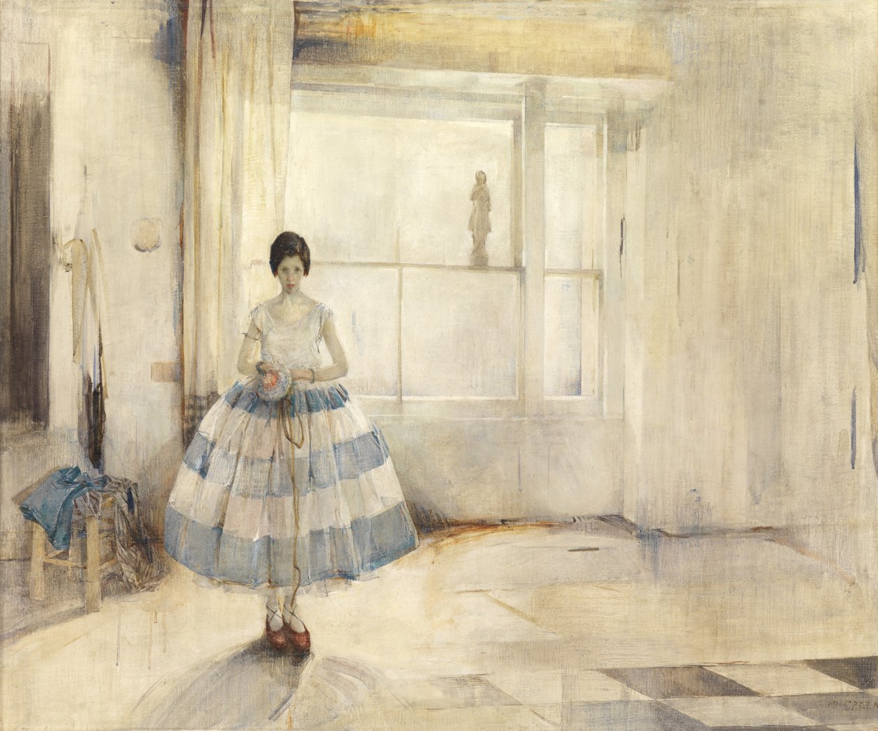 Danseren (olie på lærred) af Madeline Emily Green