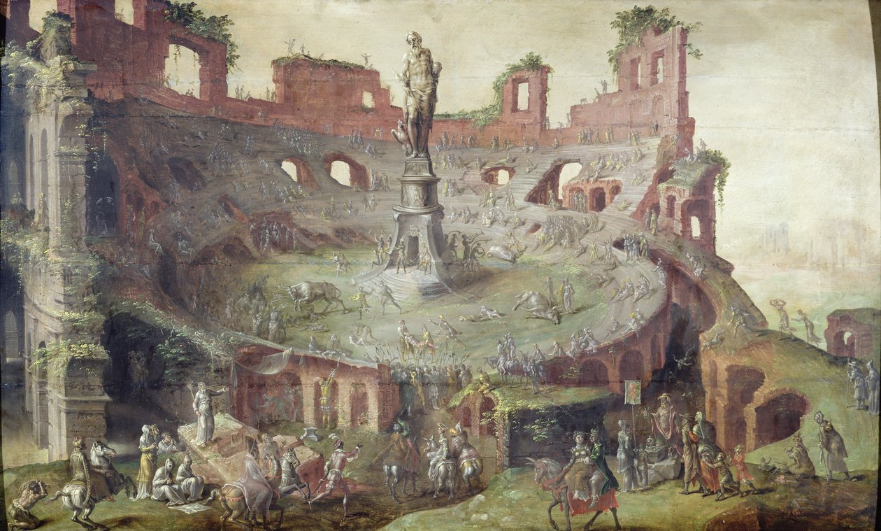 Antik tyrefægtning, 1552 af Maerten van Heemskerck