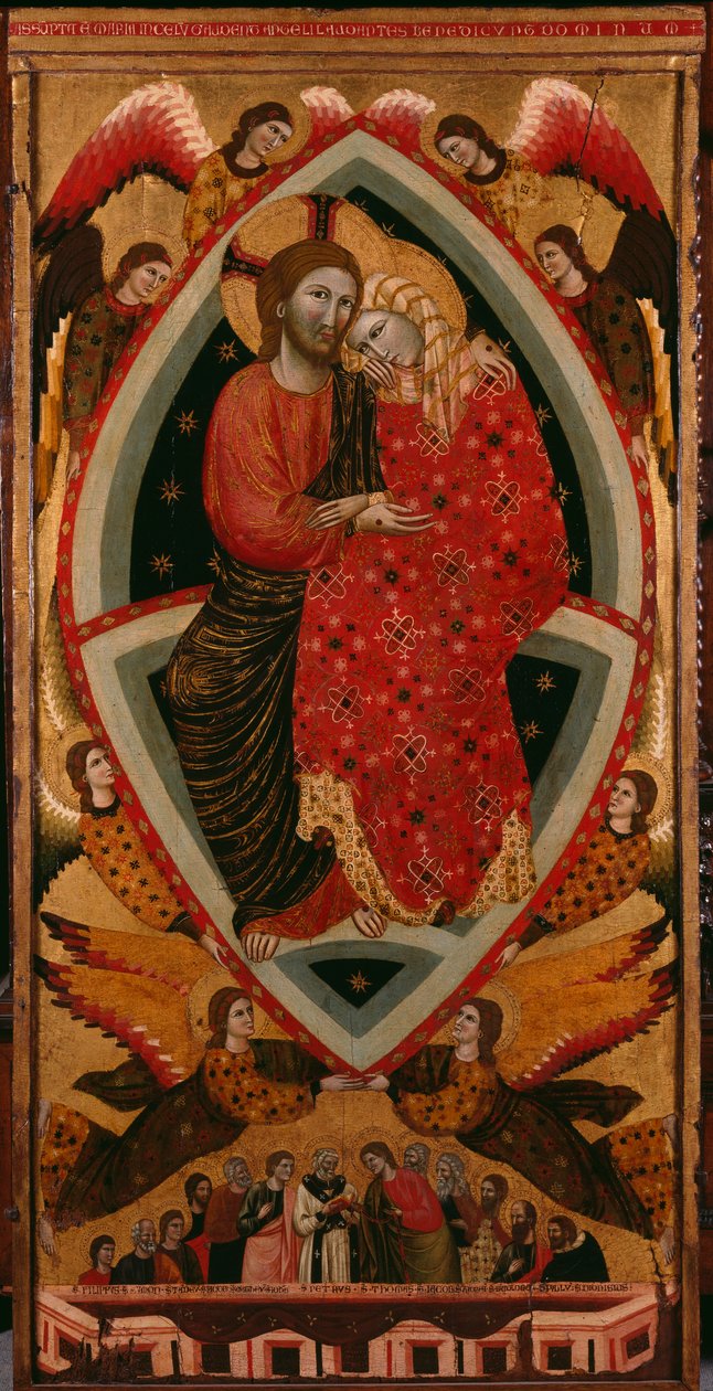 Tryptic of the Virgin, centralt panel (se også 279476 og 279478) af Maestro di Cesi