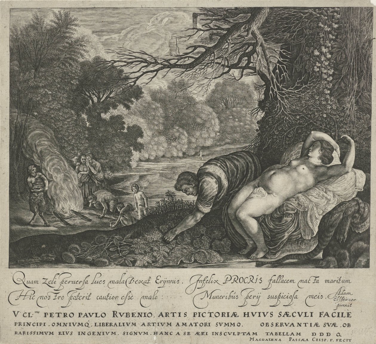 Cephalus en Procris af Magdalena van de Passe