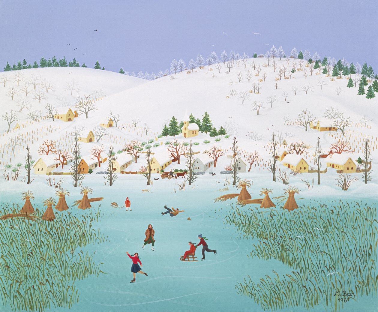 On the Frozen Lake, 1987 af Magdolna Ban