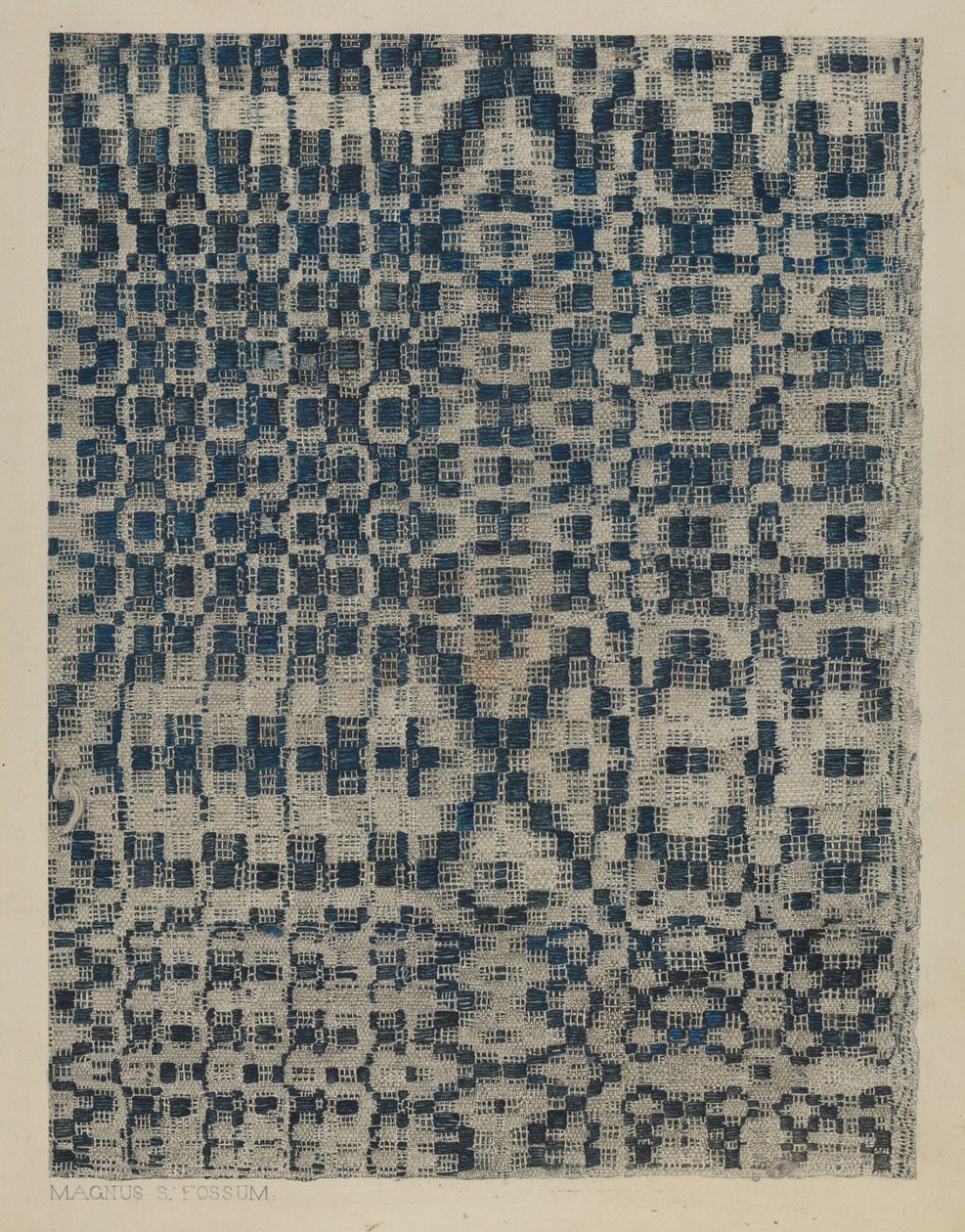 Coverlet, ca. 1938. af Magnus S. Fossum