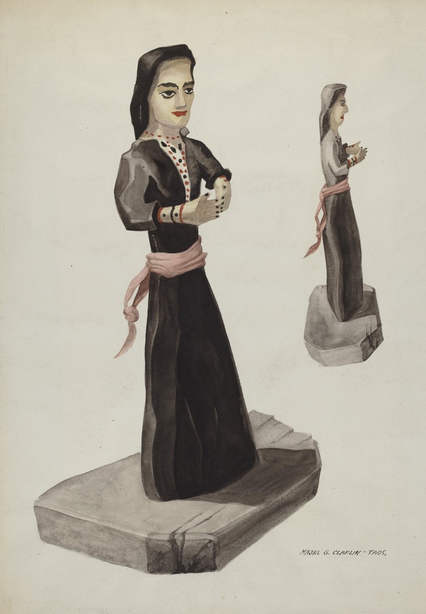 Bulto, Santa Rita, ca. 1937. af Majel G. Claflin