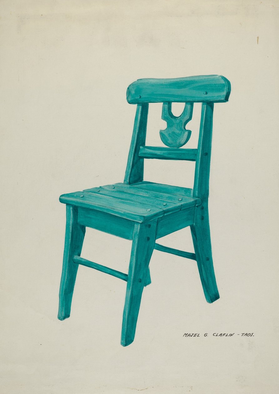 stol, c. 1937. af Majel G. Claflin
