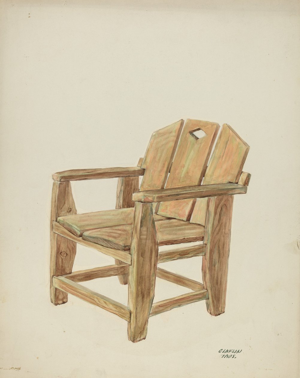 stol, c. 1938. af Majel G. Claflin