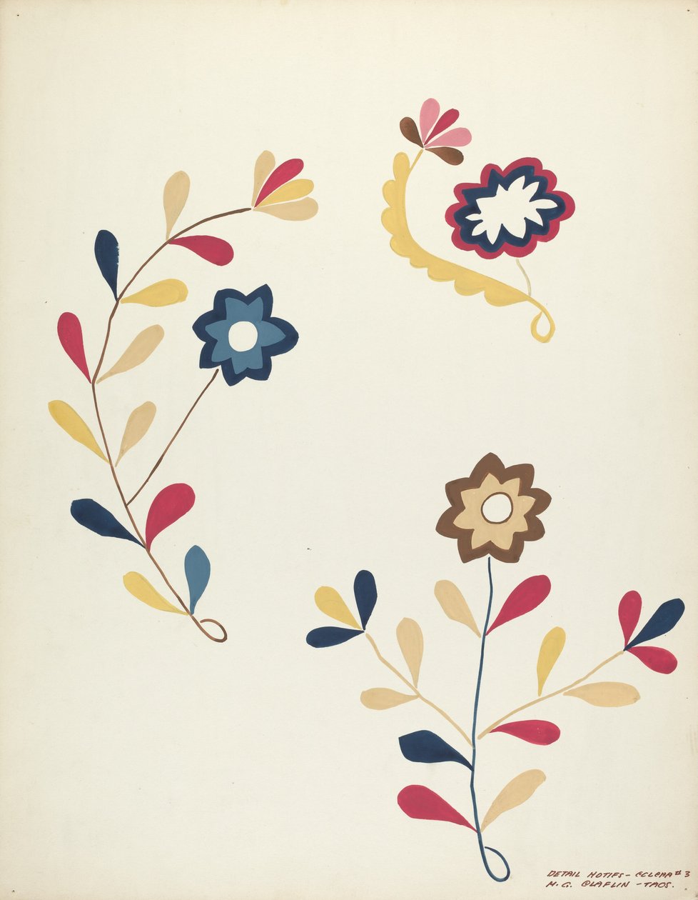 Design fra den foreslåede portefølje af Majel G. Claflin
