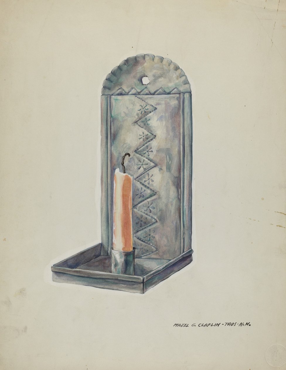 Tin Sconce, 19351942. af Majel G. Claflin