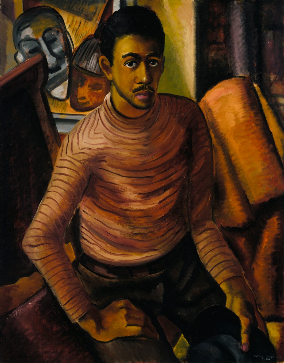 Selvportræt, 1934. af Malvin Gray Johnson