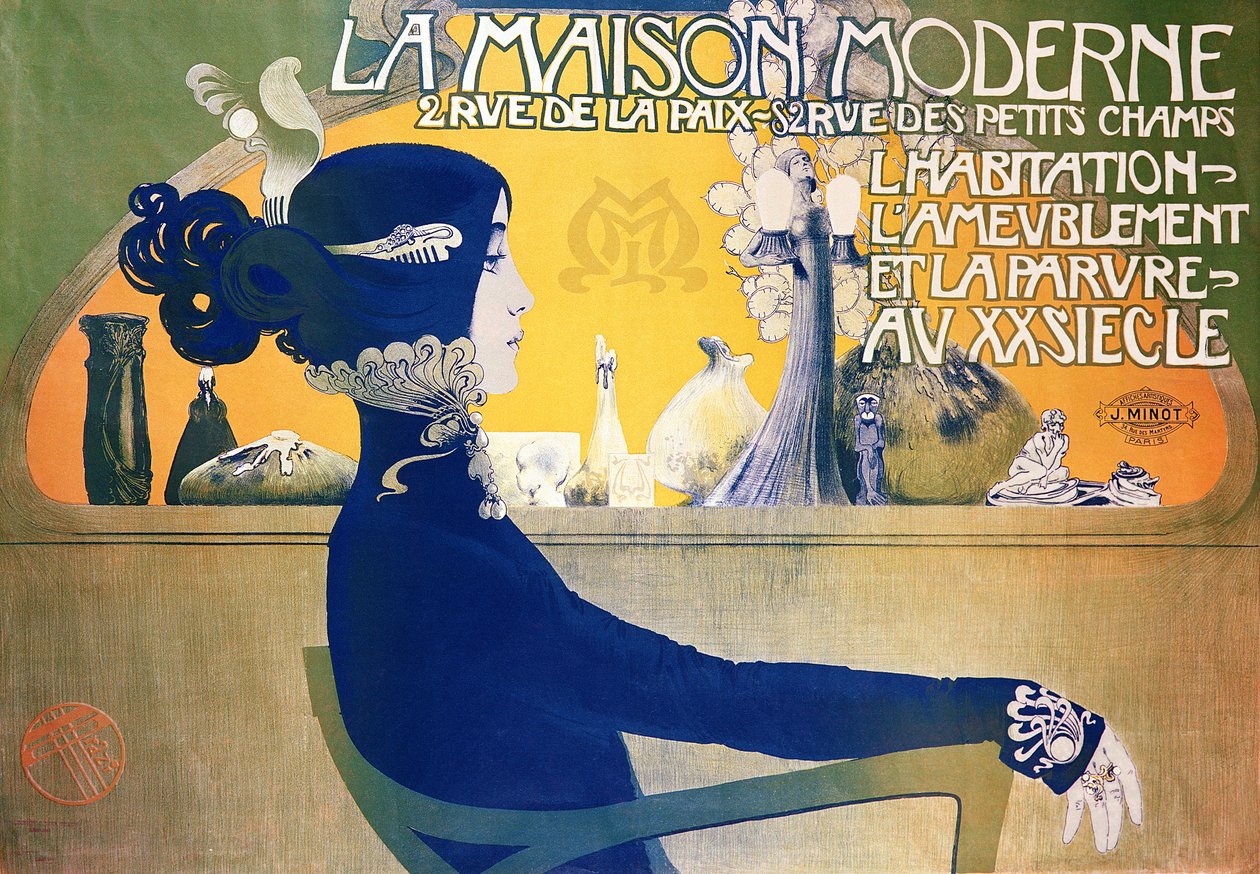 Det moderne hus, ca. 1902 (plakat) af Manuel Orazi