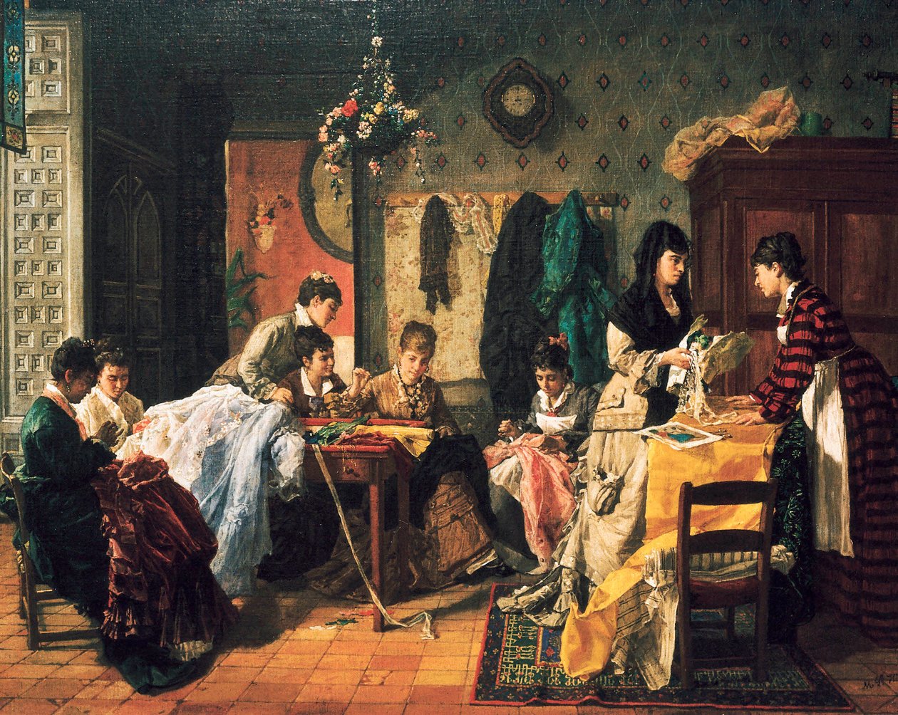 Dressmakerværksted af Manuel García Hispaleto