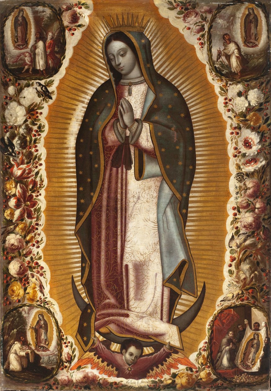 Jomfruen af Guadalupe (Virgen de Guadalupe) af Manuel de Arellano