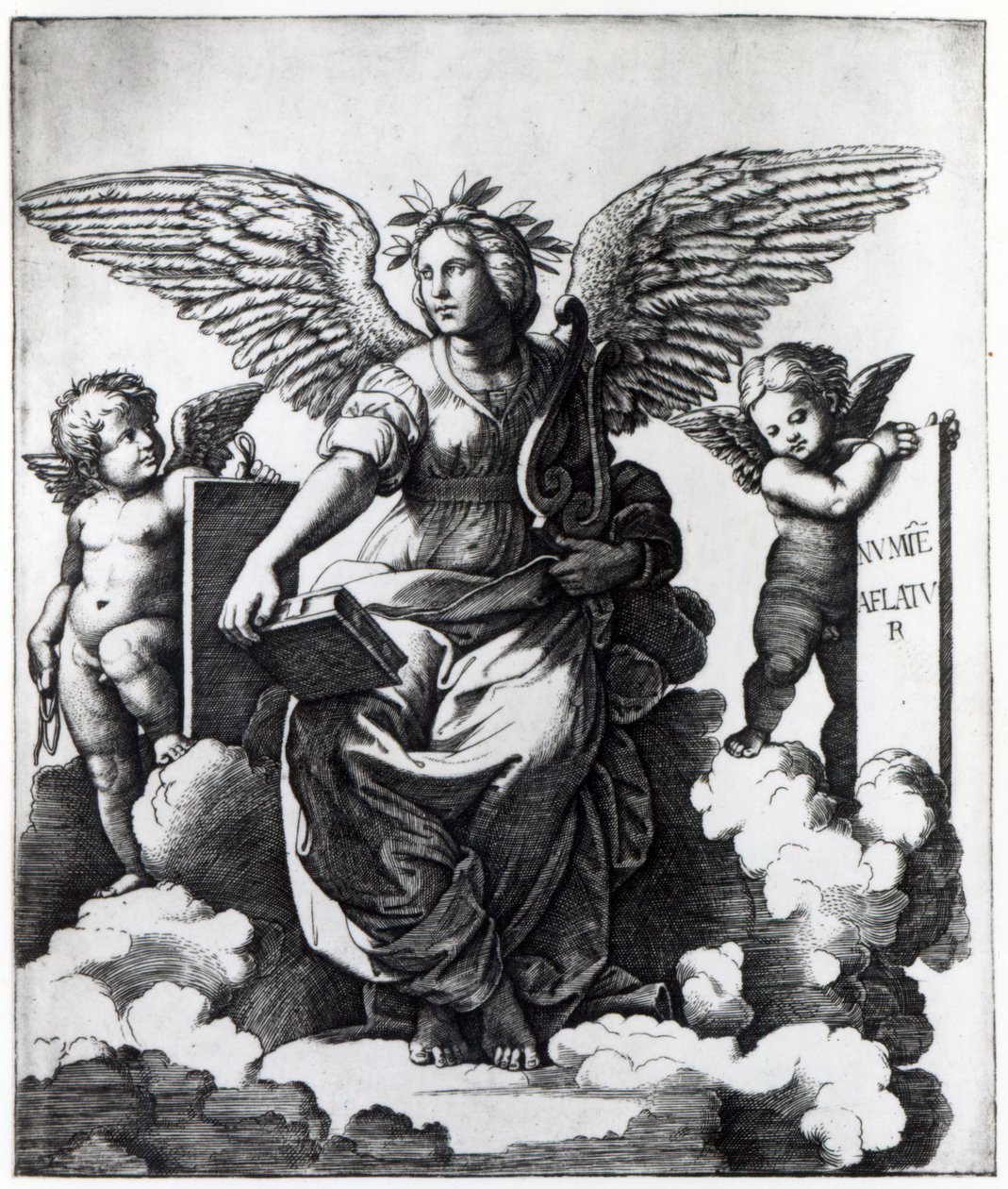 Poesi, c.1515 af Marcantonio Raimondi