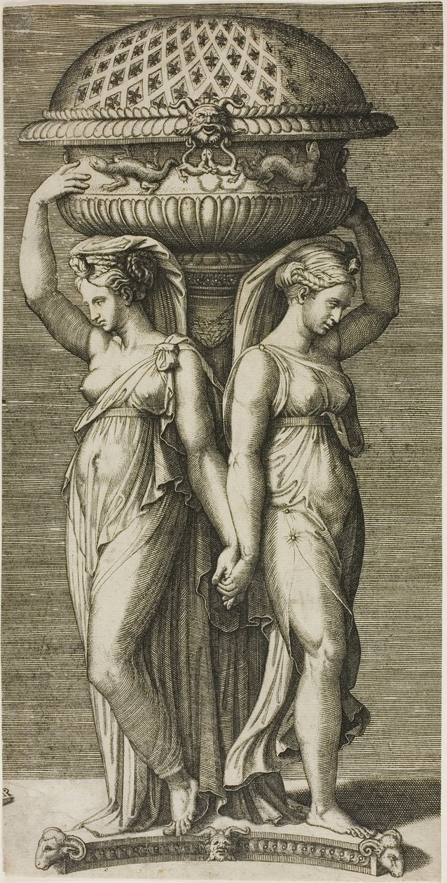 Røgelsebrænderen af Marcantonio Raimondi