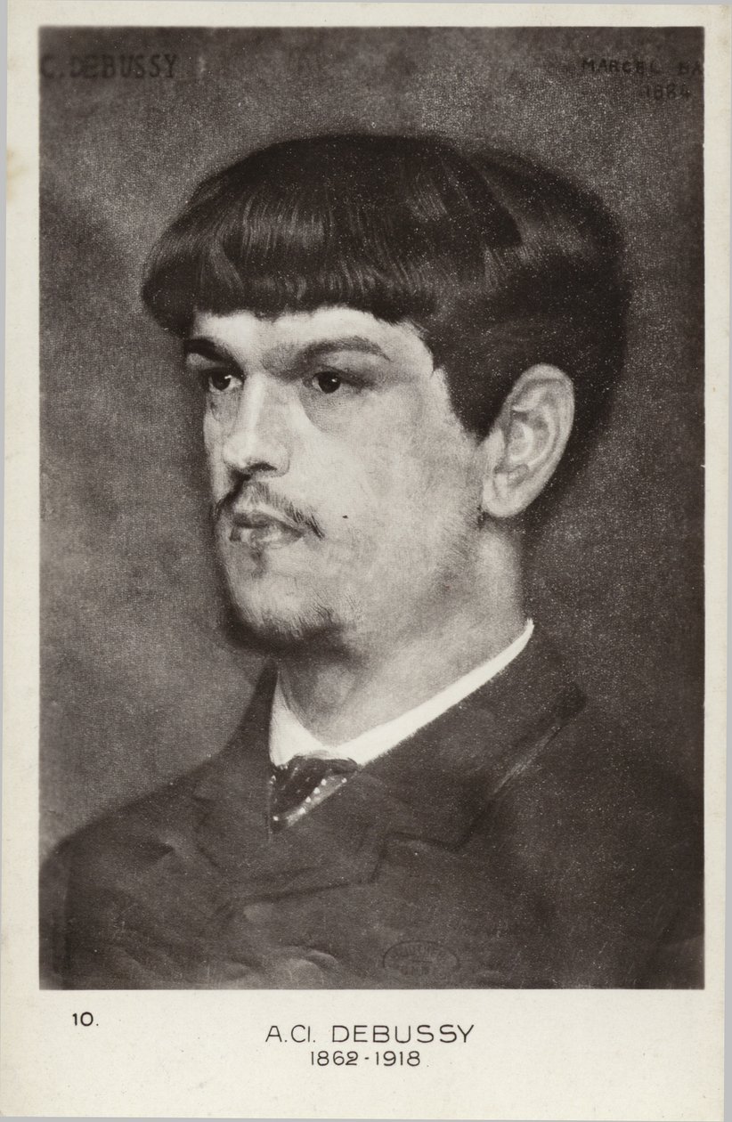 Claude Debussy, fransk komponist (1862-1918) af Marcel Andre Baschet