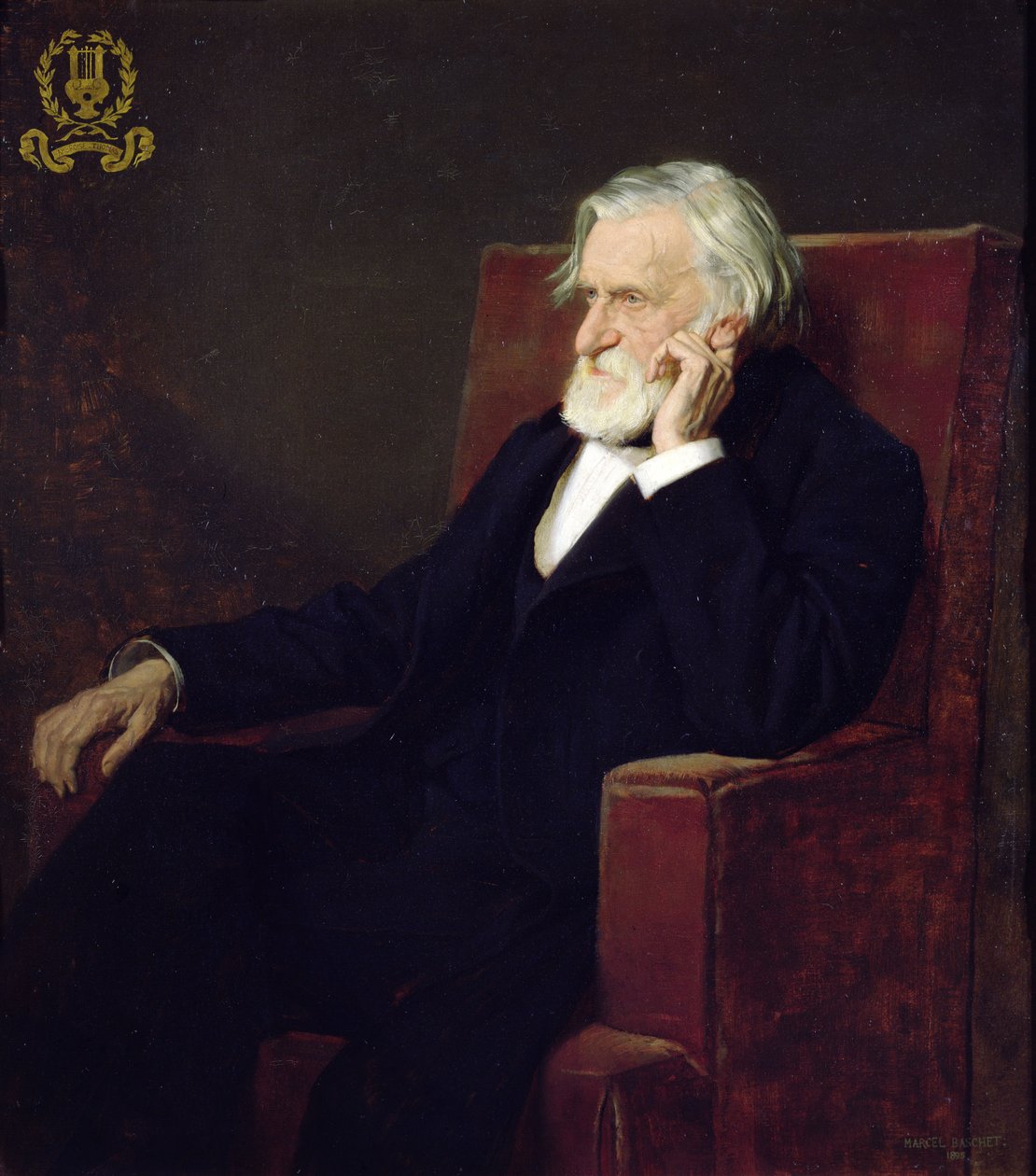 Portræt af Ambroise Thomas (1811-96) 1895 af Marcel Andre Baschet