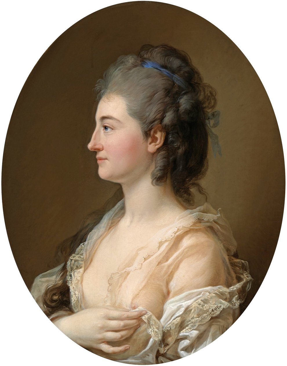 Portræt af Catherina Gattai Tomatis (Thomatis). af Marcello Bacciarelli