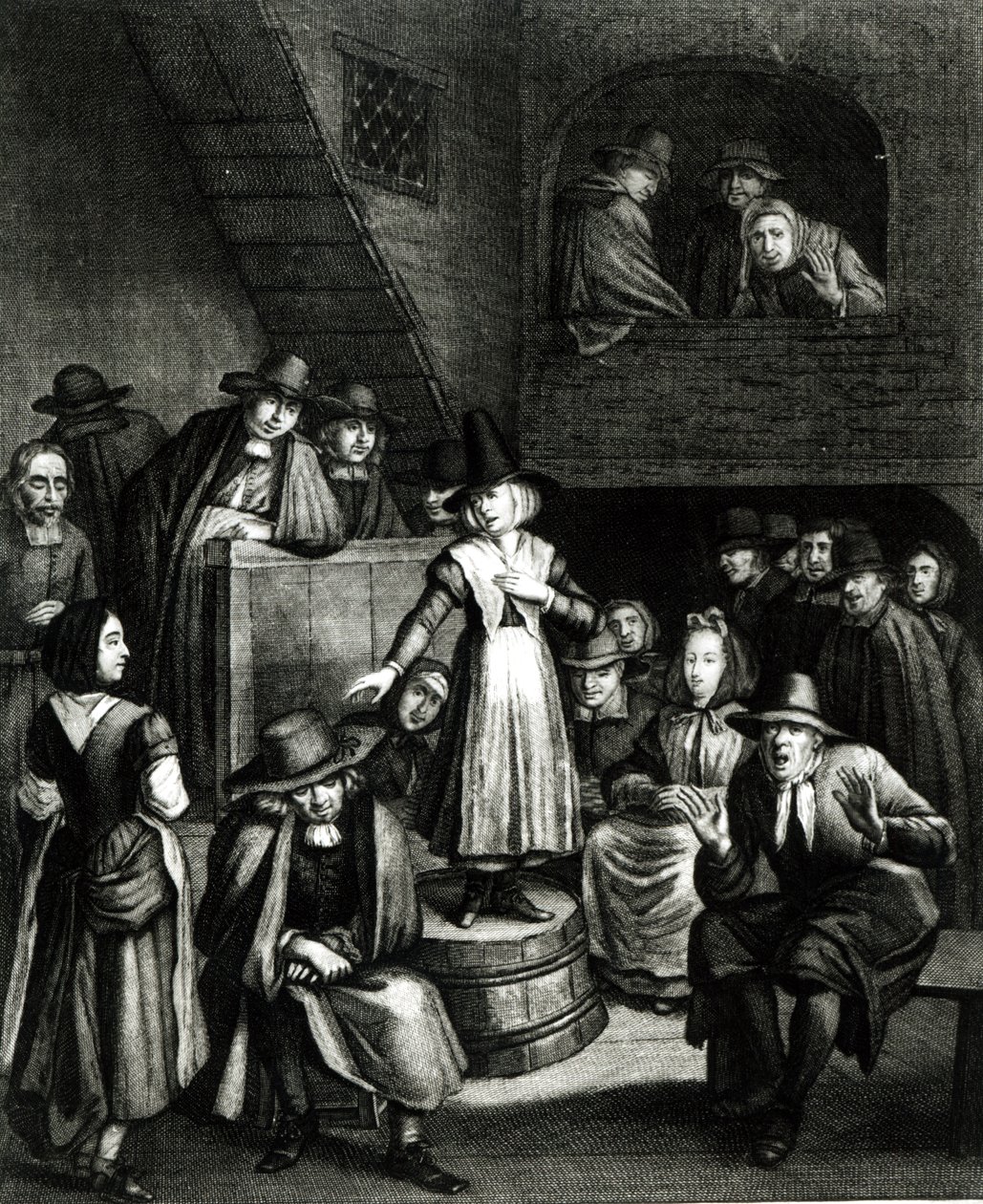 Quaker Meeting, 1699 af Marcellus or Marcel Lauron