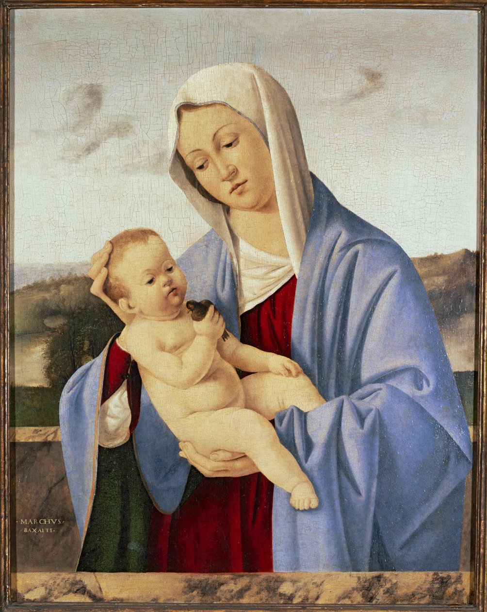 Madonna og barn af Marco Basaiti