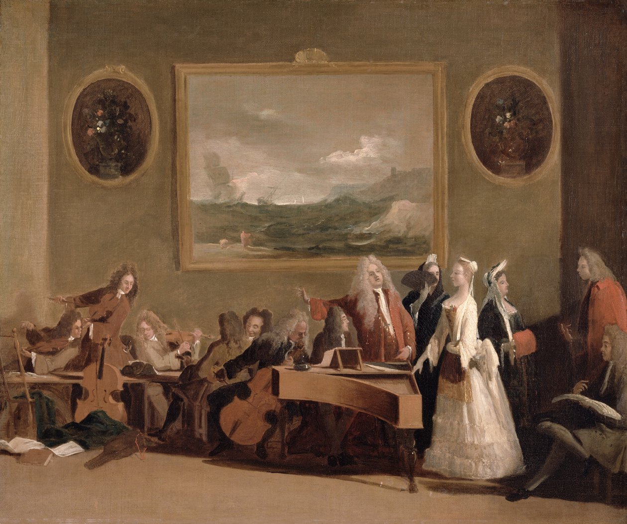 Genhør af en opera, ca. 1709 af Marco Ricci