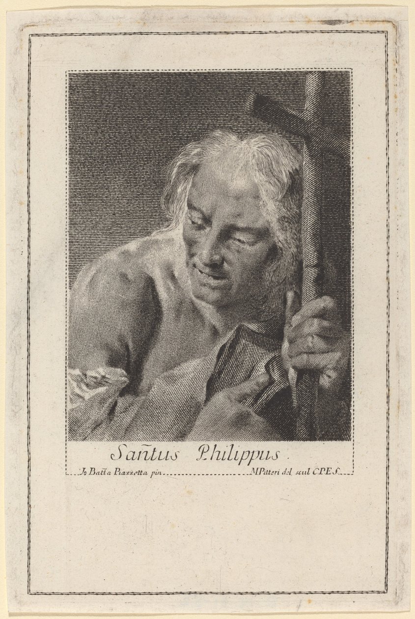 Sankt Filip af Marco Alvise Pitteri after Giovanni Battista Piazzetta