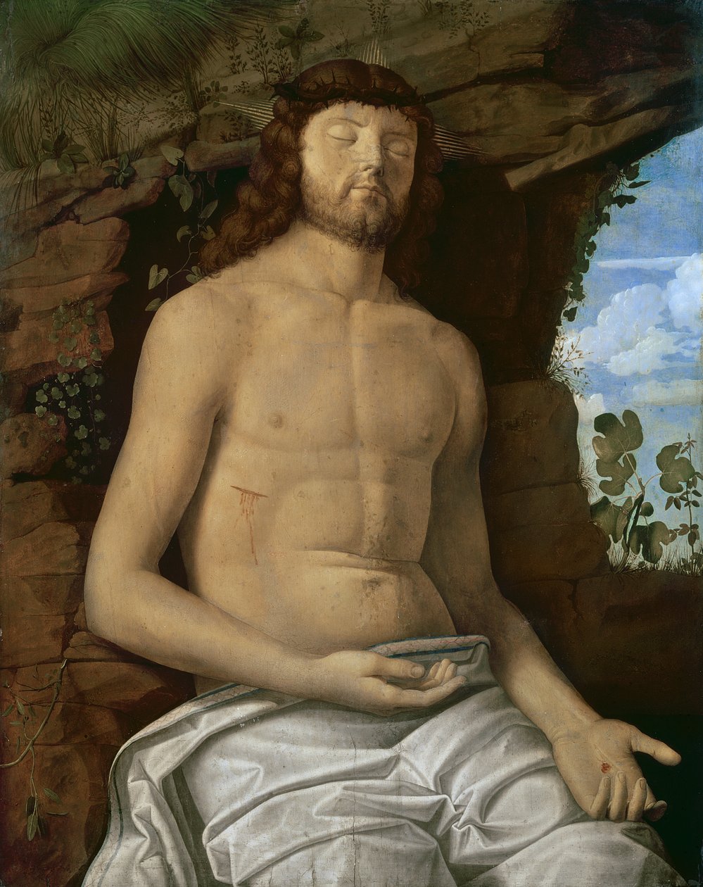 Den døde Kristus, ca. 1510 af Marco Basaiti