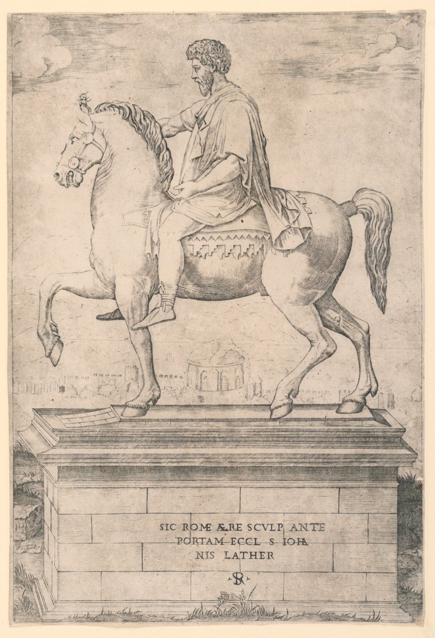 Rytterstatue af Marcus Aurelius af Marco Dente