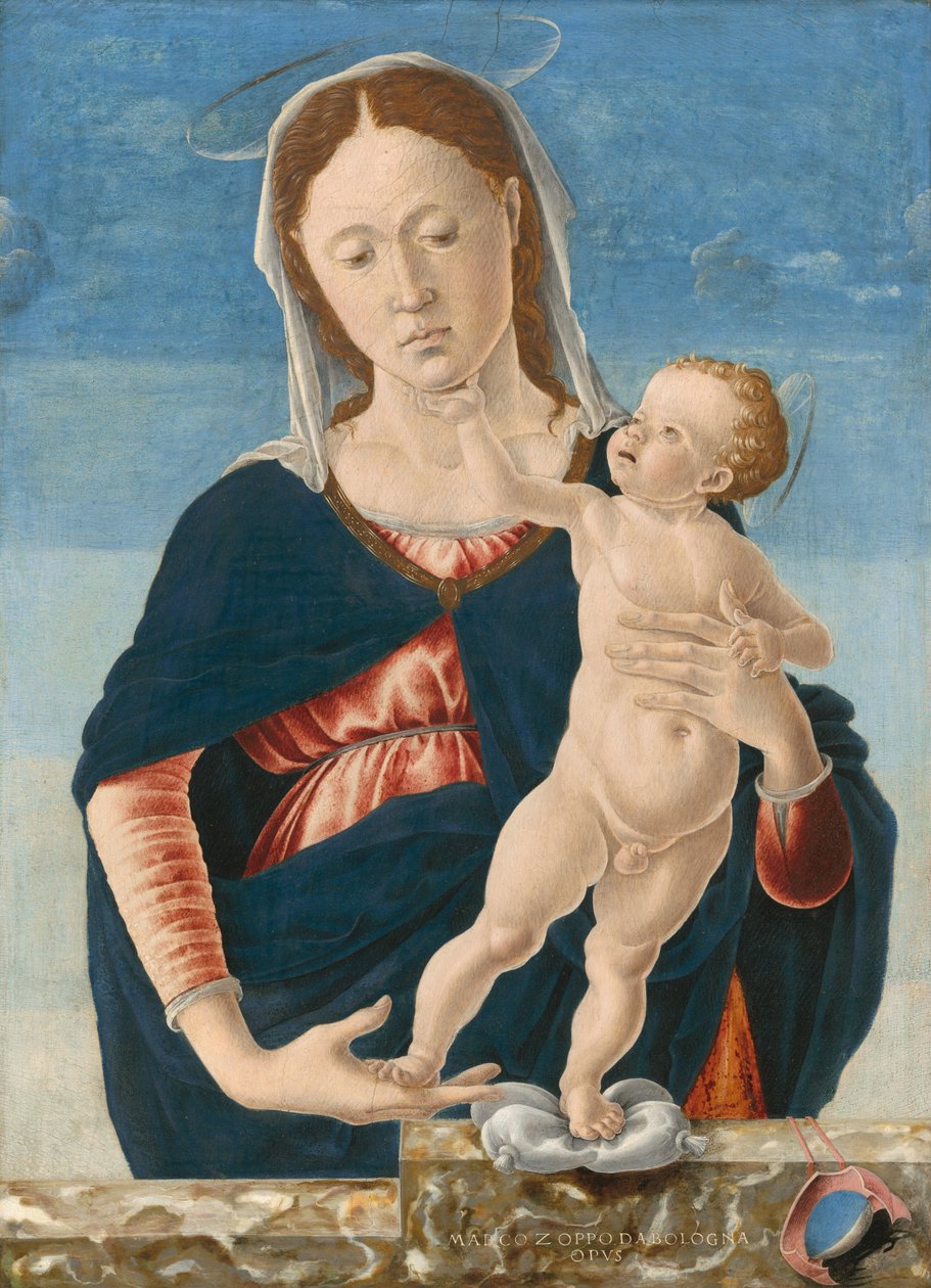 Madonna og barn af Marco Zoppo or Imitator