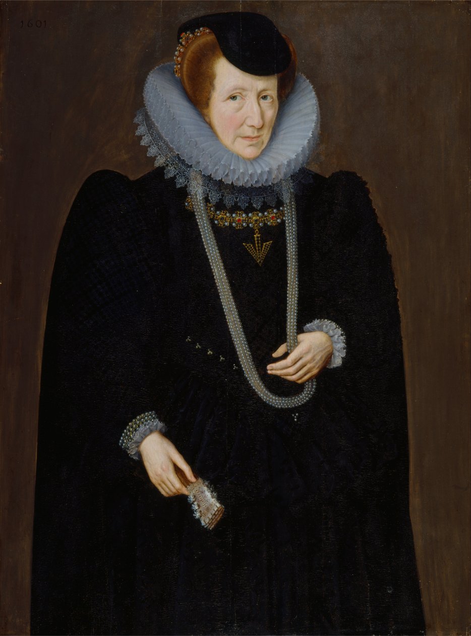 Portræt af en kvinde, sandsynligvis Mary, Lady Scudamore af Marcus Garret Gheeraerts the Younger