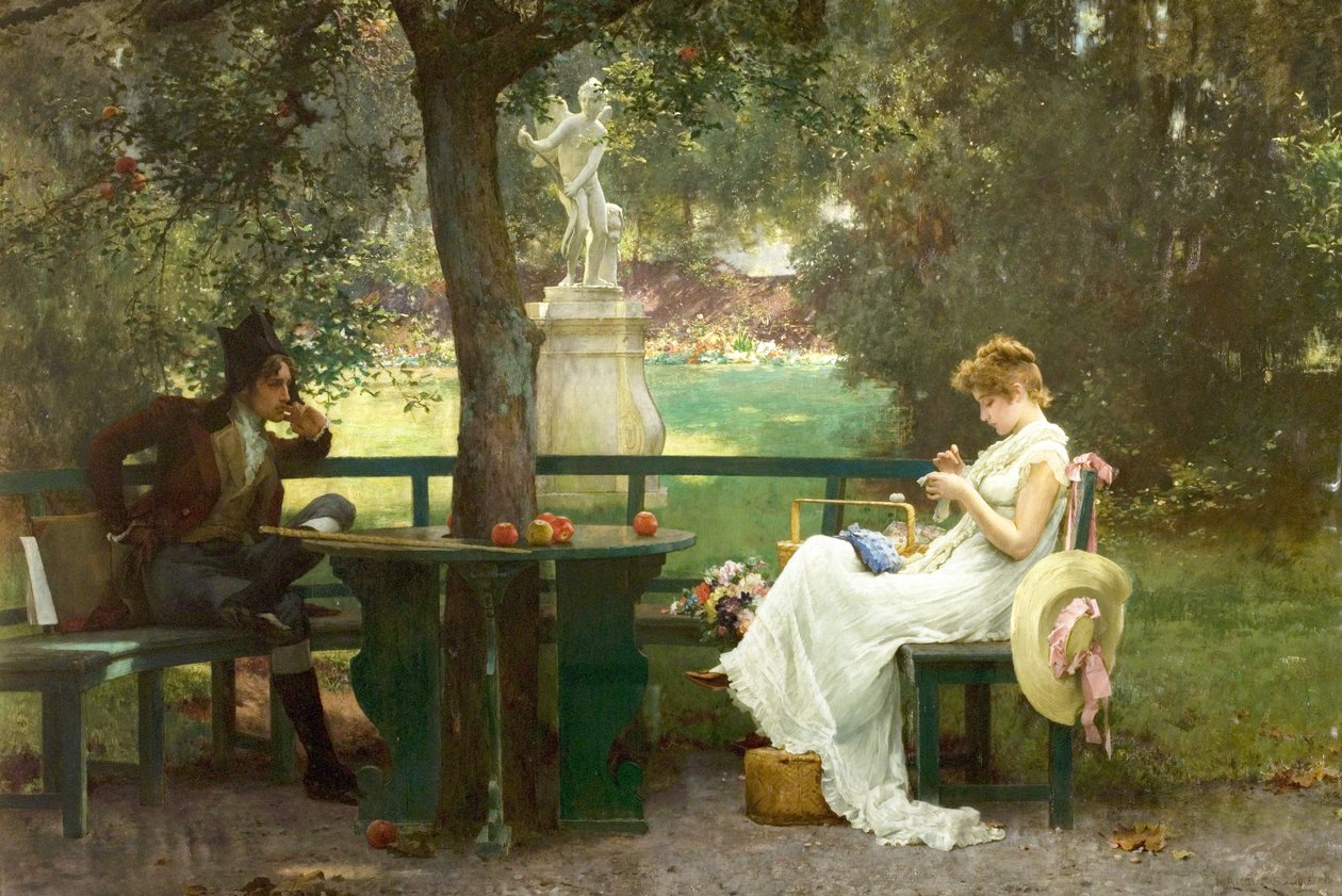 Forelsket, 1888 af Marcus Stone