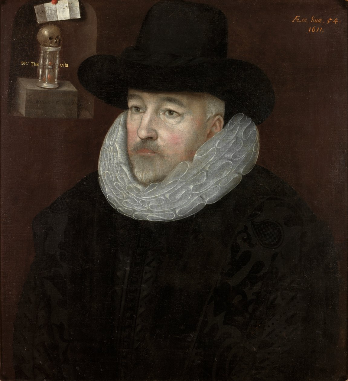 Portræt af en mand af Marcus Garret Gheeraerts the Younger