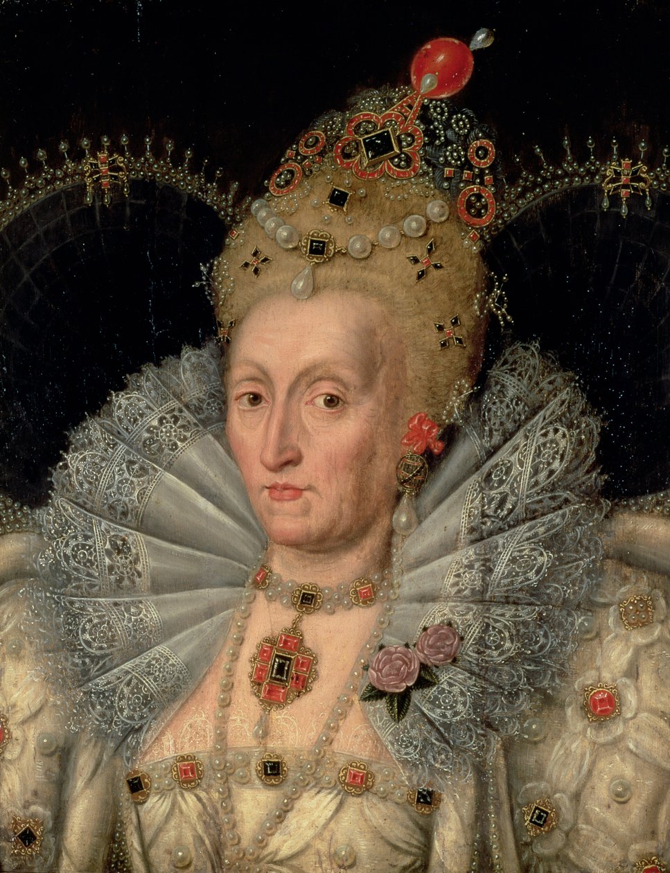 Dronning Elizabeth I (se også 63674) af Marcus Garret Gheeraerts the Younger