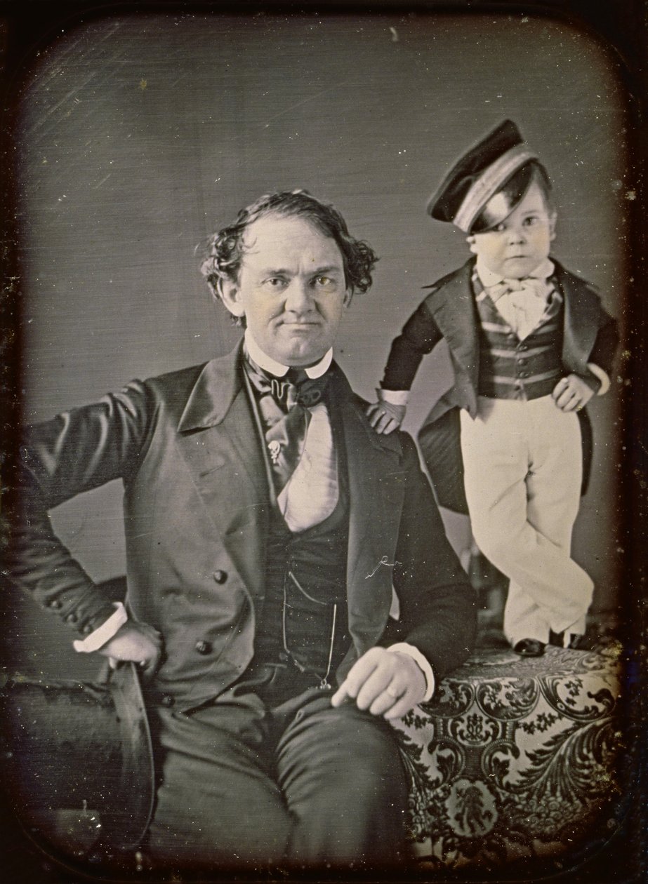 P.T. Barnum og general Tom Thumb af Marcus Aurelius Root