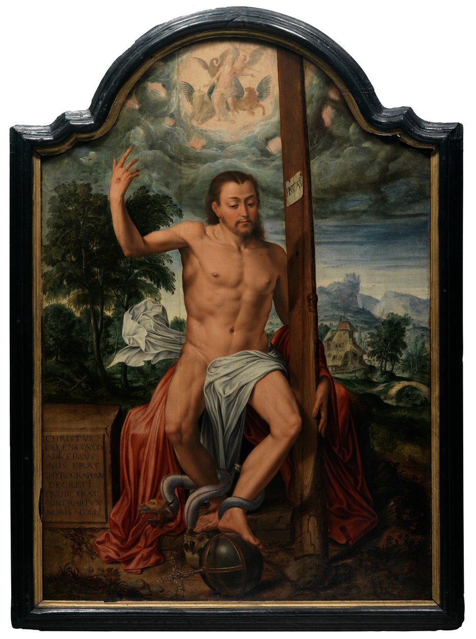 Triumphant Christ (olie på panel) af Marcus the Elder Gheeraerts