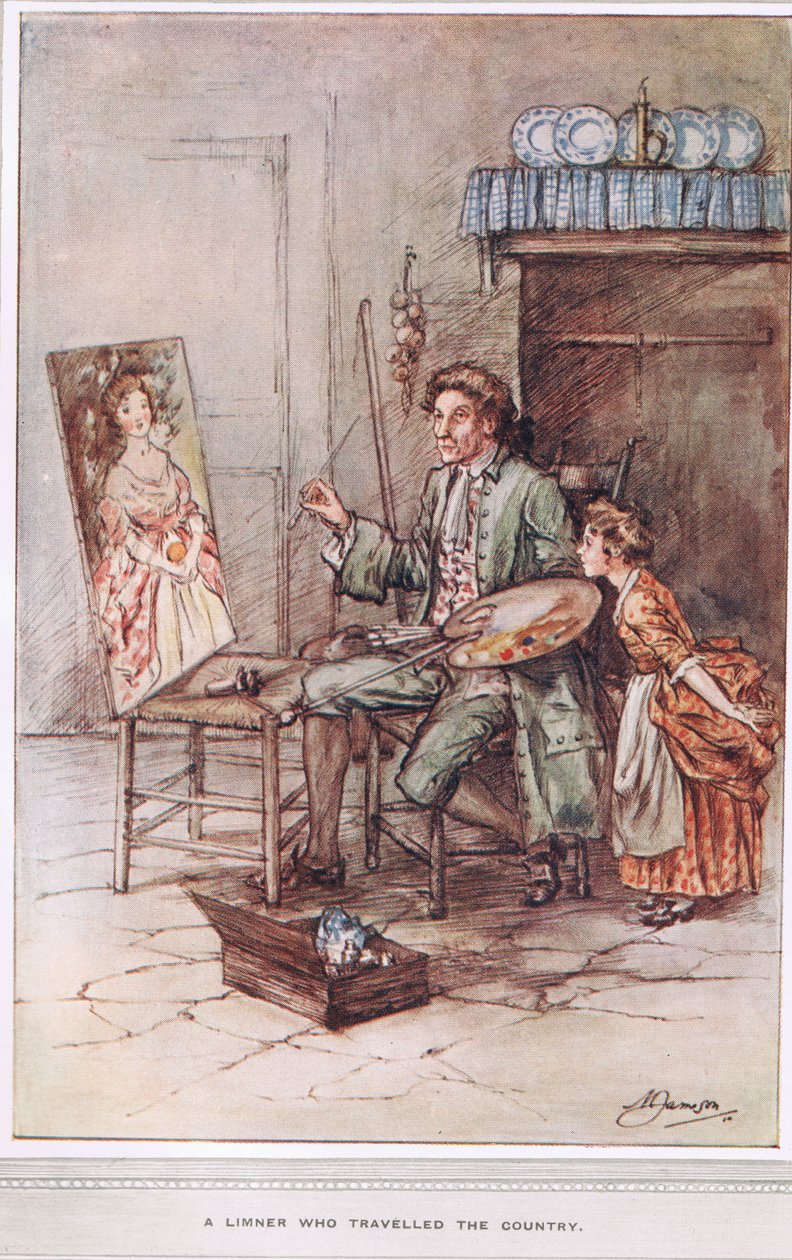 En Limner, der rejste landet rundt, illustration fra 