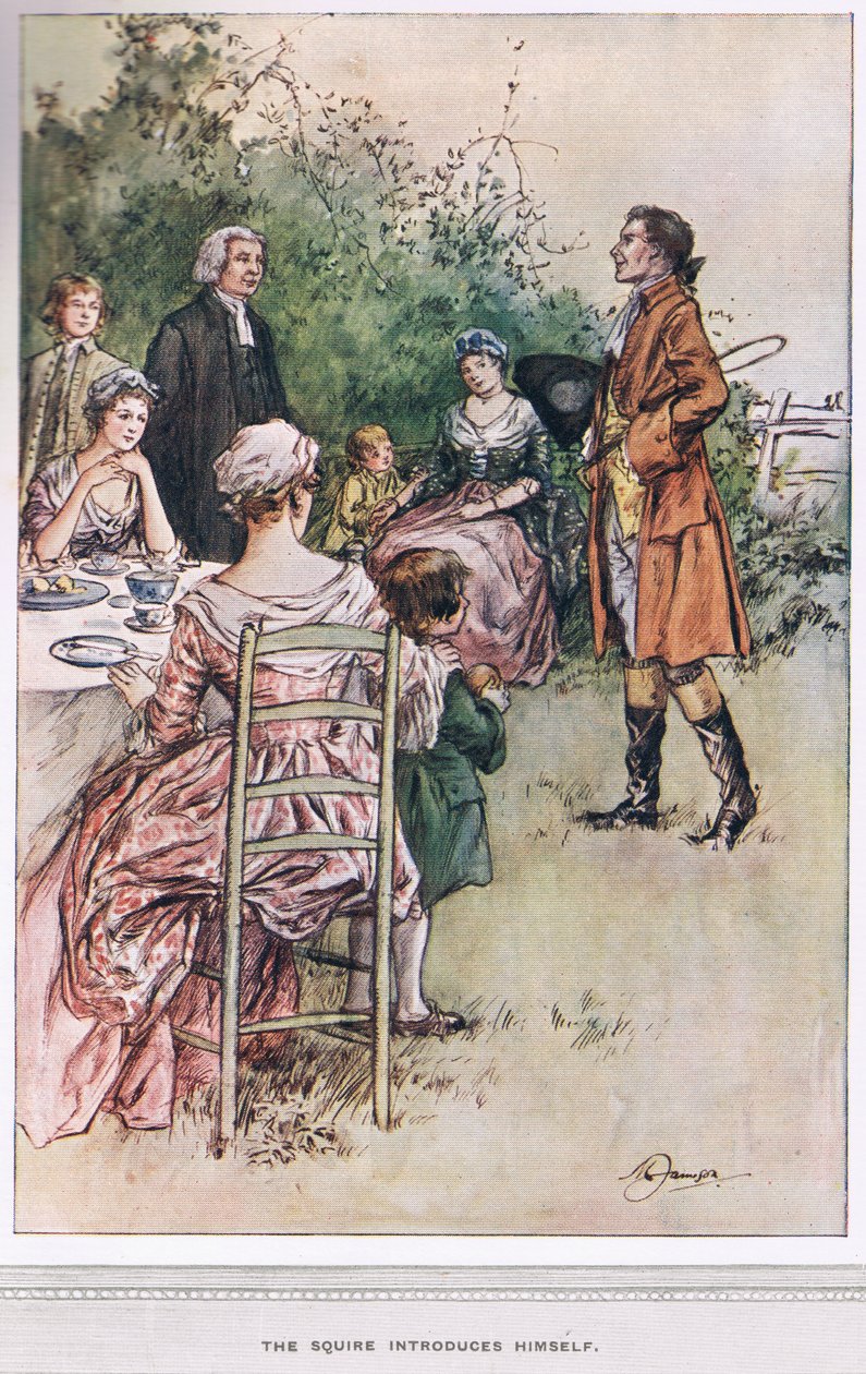The Squire introducerer sig selv, illustration fra 