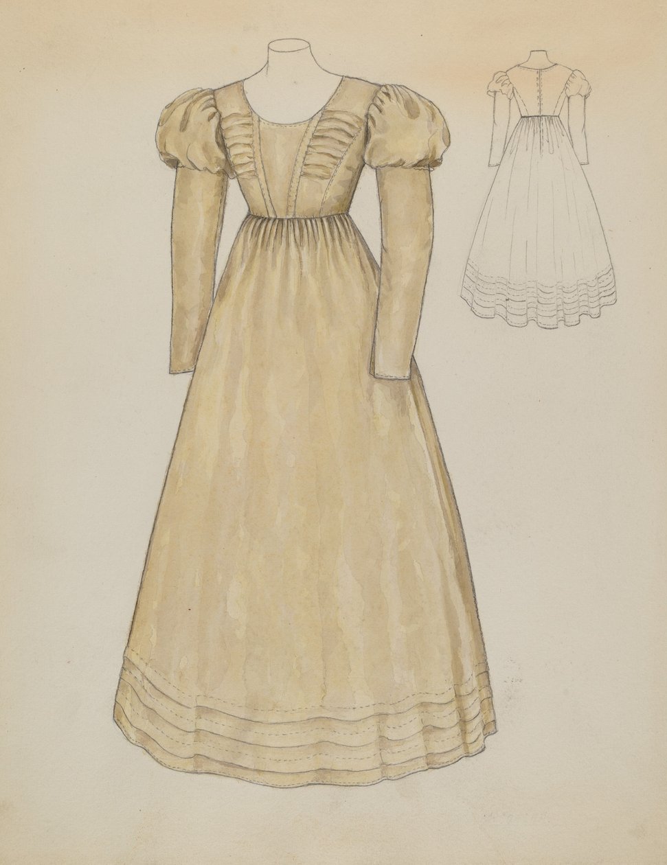 Quaker kjole, ca. 1936. af Margaret Concha