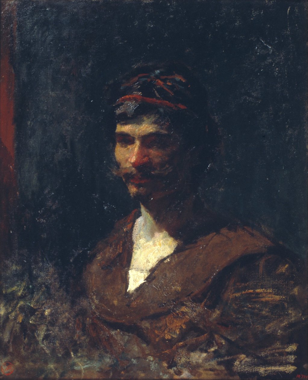 Buste af en mand. Allegori om Bacchus af Marià Fortuny