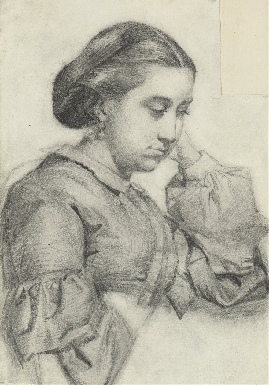 Buste af en ung dame af Marià Fortuny Marsal