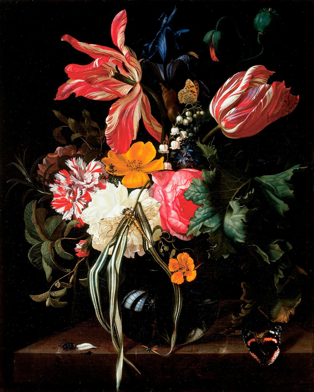 Blomst Stilleben af Maria van Oosterwijck