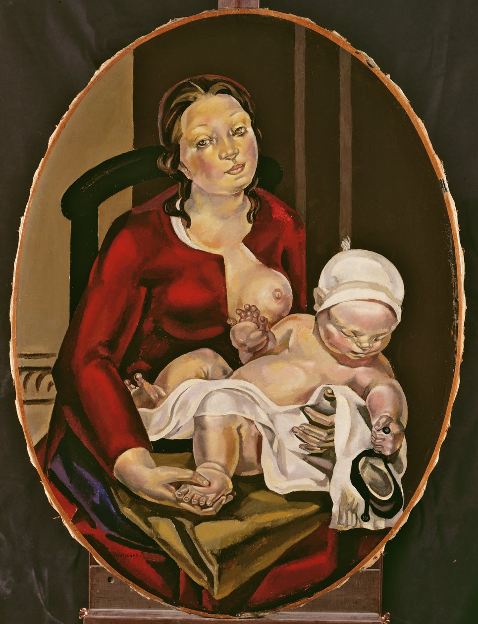 Mor og barn, c.1922 af Maria Blanchard
