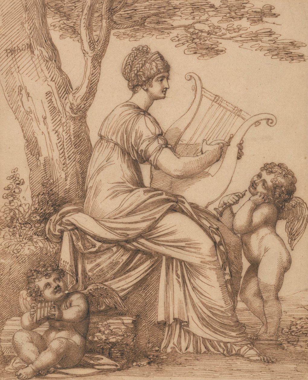 Sappho af Maria Hadfield Cosway